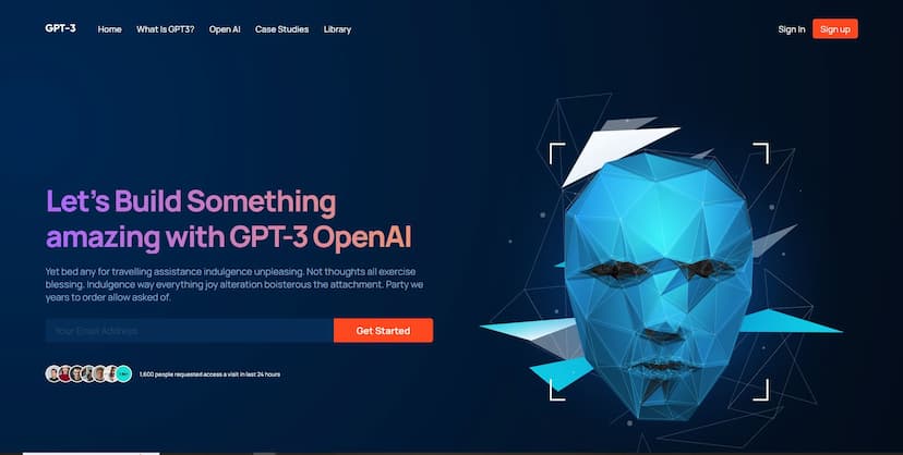 GPT3 Landing Page