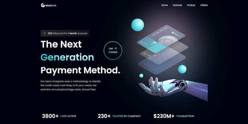 Hoobank Landing Page